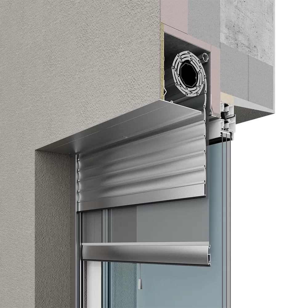 Скрытый короб с москитной сеткой устанавливается в сторону улицы Скрытый короб с москитной сеткой устанавливается в сторону улицы